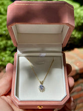 Load image into Gallery viewer, Tanzanite Halo Necklace
