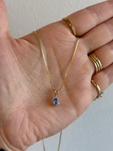 Load image into Gallery viewer, Tanzanite Halo Necklace
