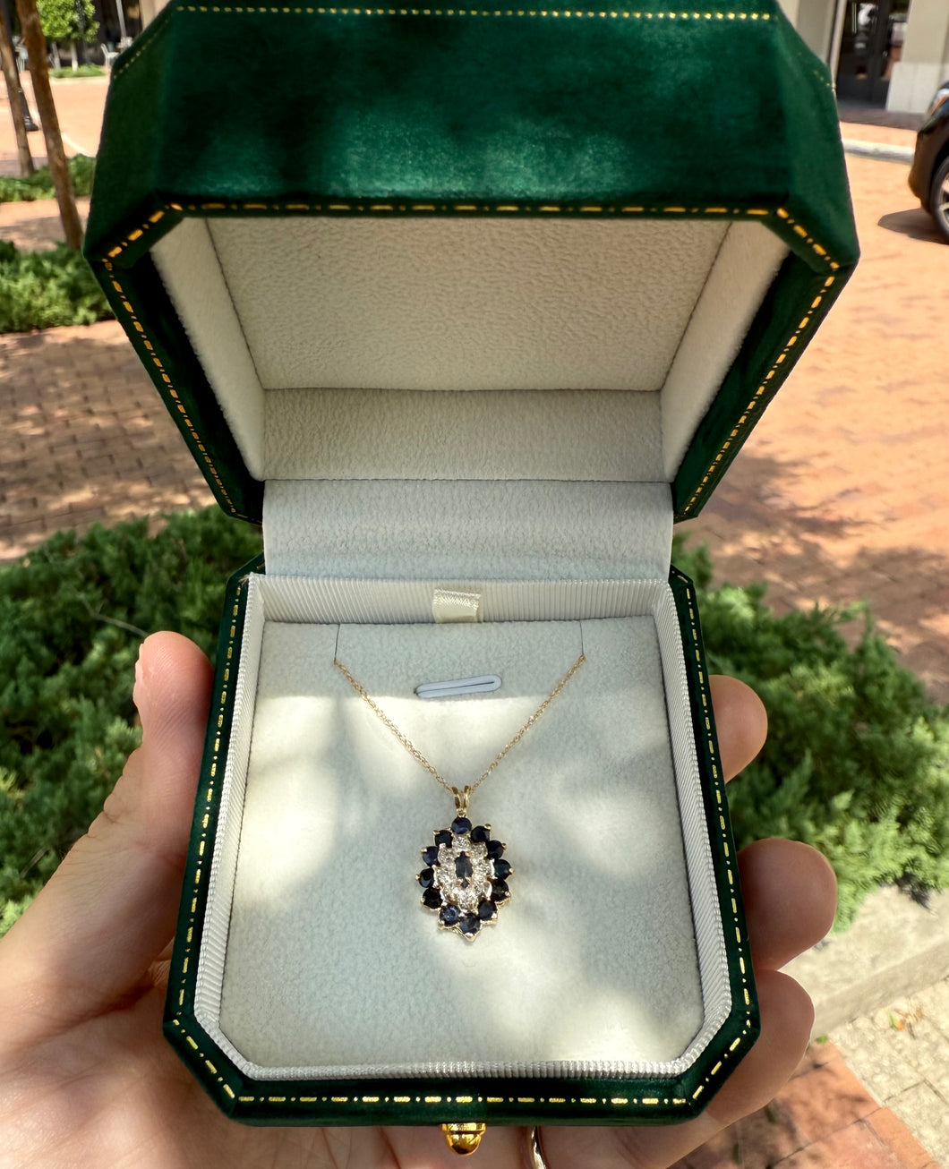 Eileen Sapphire pendant