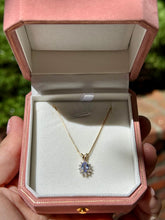Load image into Gallery viewer, Tanzanite Halo Necklace
