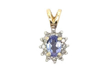 Load image into Gallery viewer, Tanzanite Halo Necklace

