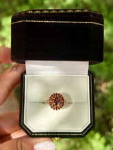 Load image into Gallery viewer, Garnet Cluster Ring
