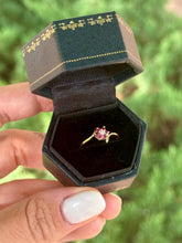 Load image into Gallery viewer, Ruby Flower Ring
