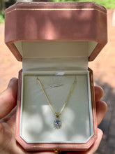 Load image into Gallery viewer, Tanzanite Halo Necklace
