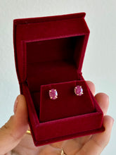 Load image into Gallery viewer, Oval Ruby Studs
