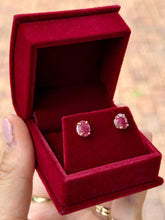 Load image into Gallery viewer, Oval Ruby Studs

