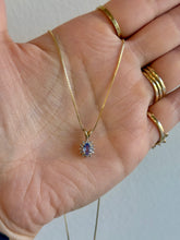 Load image into Gallery viewer, Tanzanite Halo Necklace
