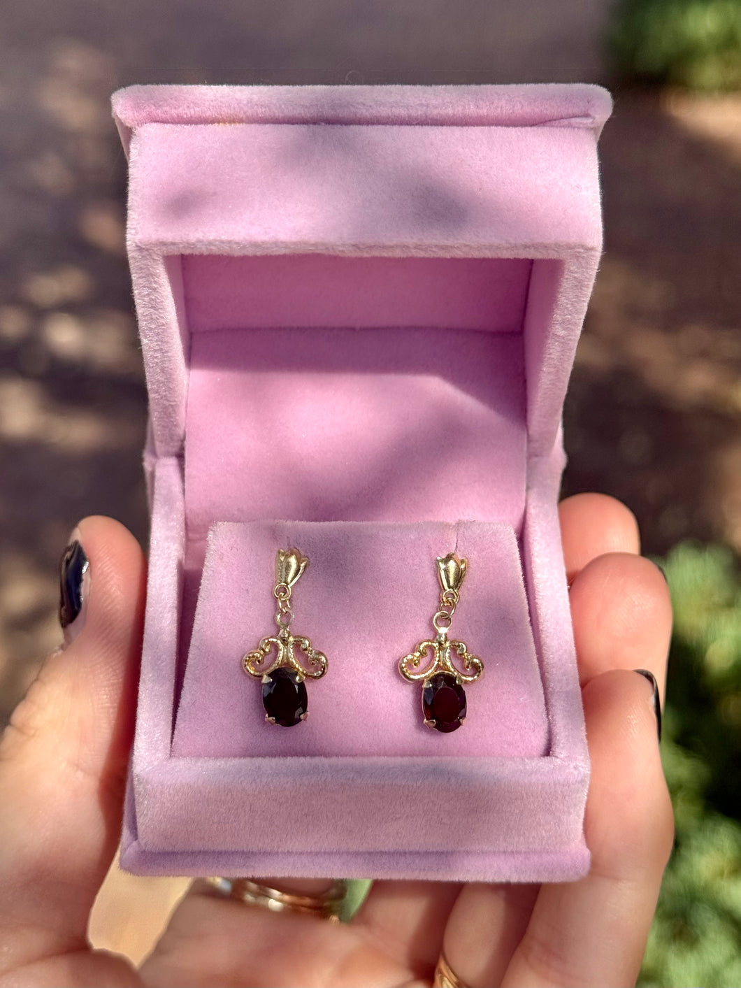 Martha Garnet Earrings