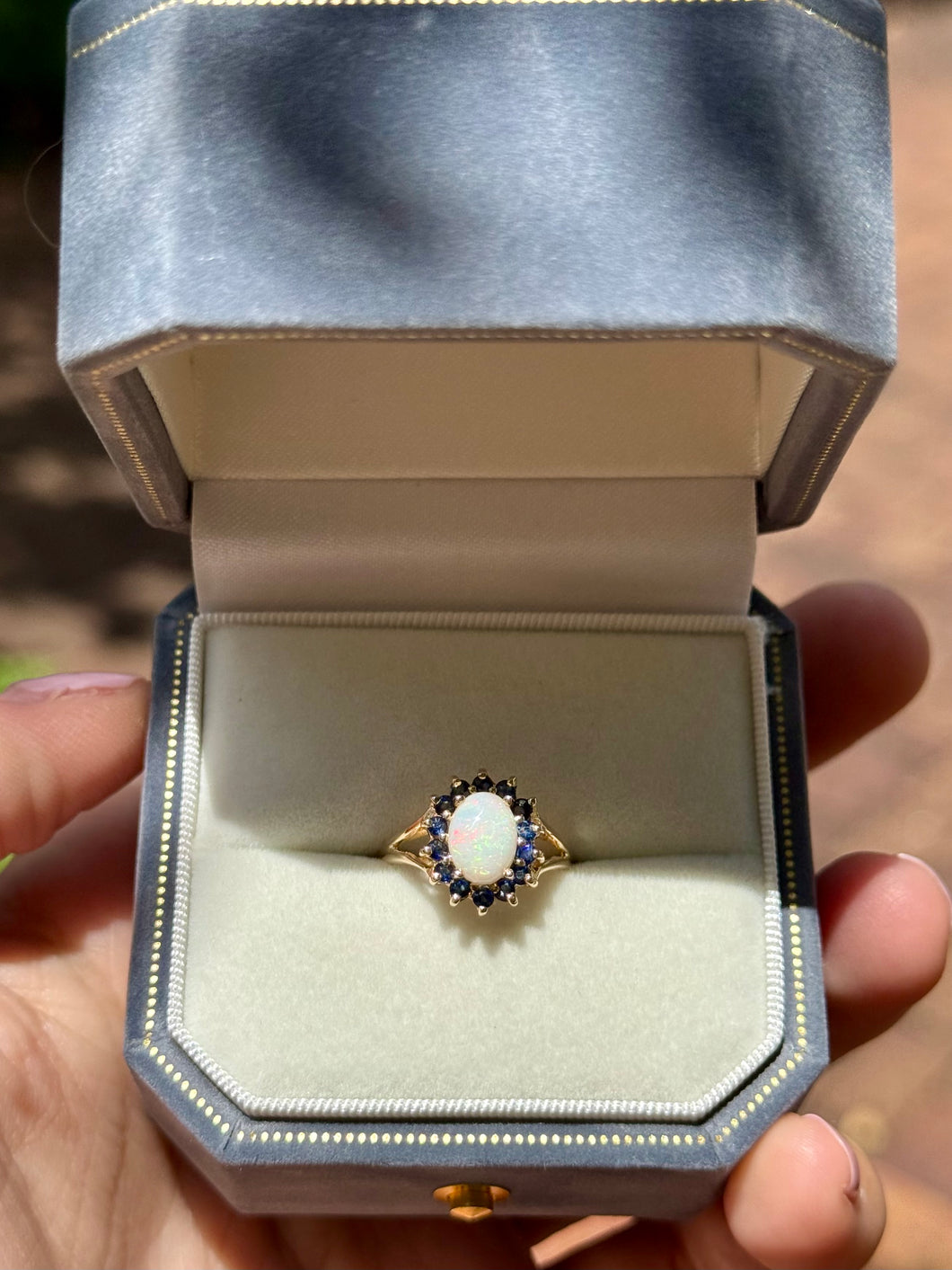 Opal Halo Ring