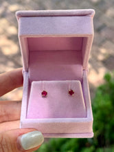 Load image into Gallery viewer, Baby Ruby Studs
