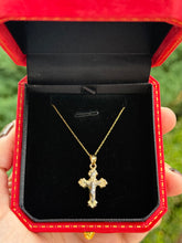 Load image into Gallery viewer, Two Toned Cross Necklace
