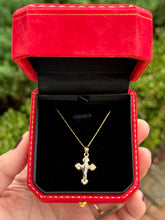 Load image into Gallery viewer, Two Toned Cross Necklace
