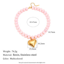 Load image into Gallery viewer, Beaded Heart Necklace
