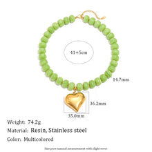 Load image into Gallery viewer, Beaded Heart Necklace
