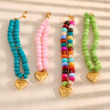 Load image into Gallery viewer, Beaded Heart Necklace
