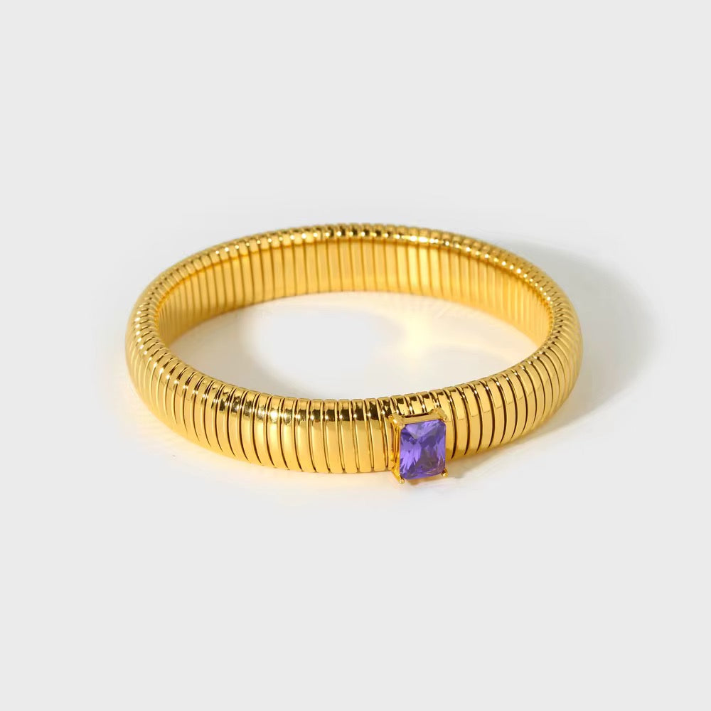 Chunky Purple Bangle