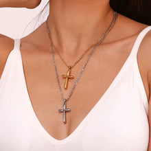 Load image into Gallery viewer, Silver Unisex Cross Chain
