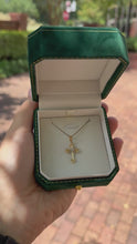 Load and play video in Gallery viewer, Textured Cross Necklace
