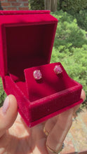 Load and play video in Gallery viewer, Oval Ruby Studs
