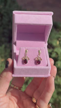 Load and play video in Gallery viewer, Martha Garnet Earrings
