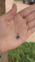 Load and play video in Gallery viewer, Tanzanite Halo Necklace
