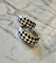 Load image into Gallery viewer, Black Checkered Ring
