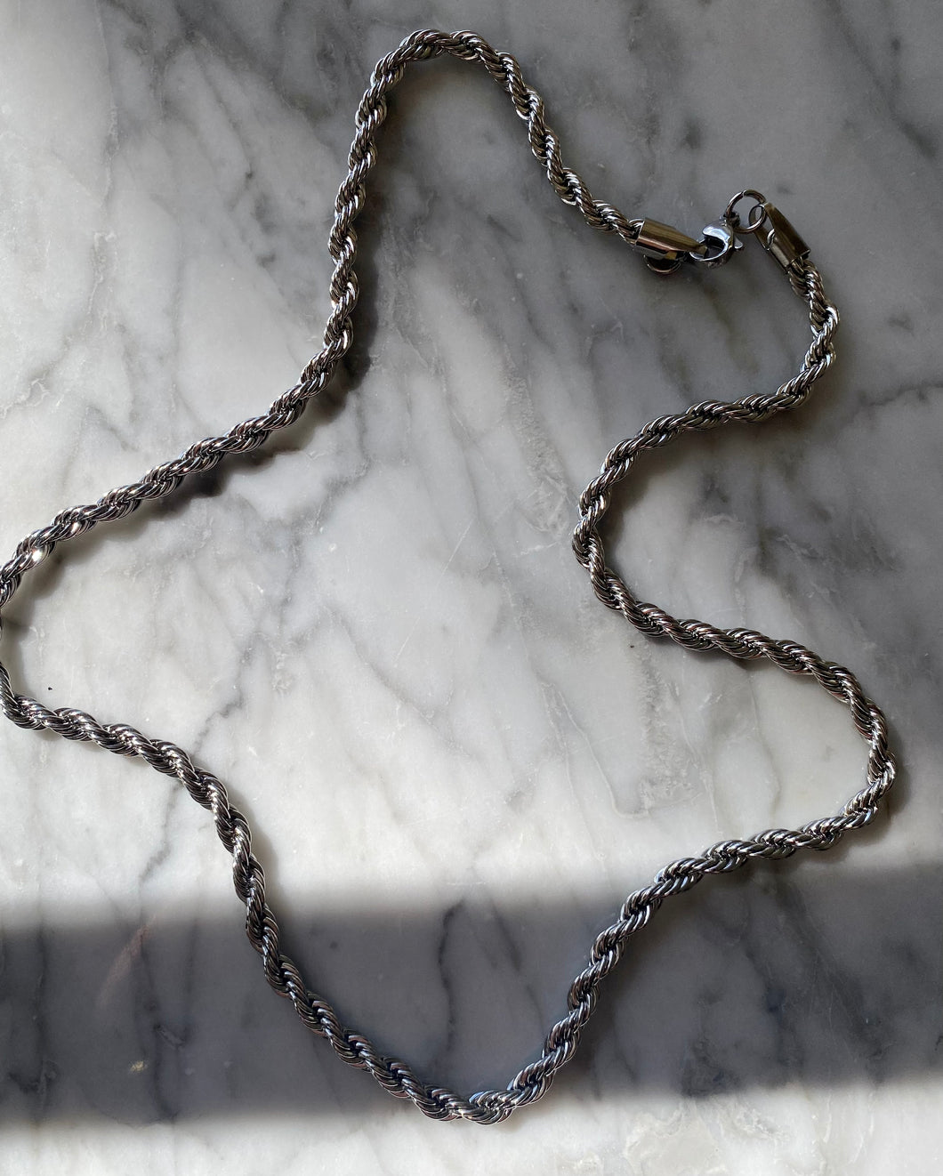 Men’s Rope Chain in silver
