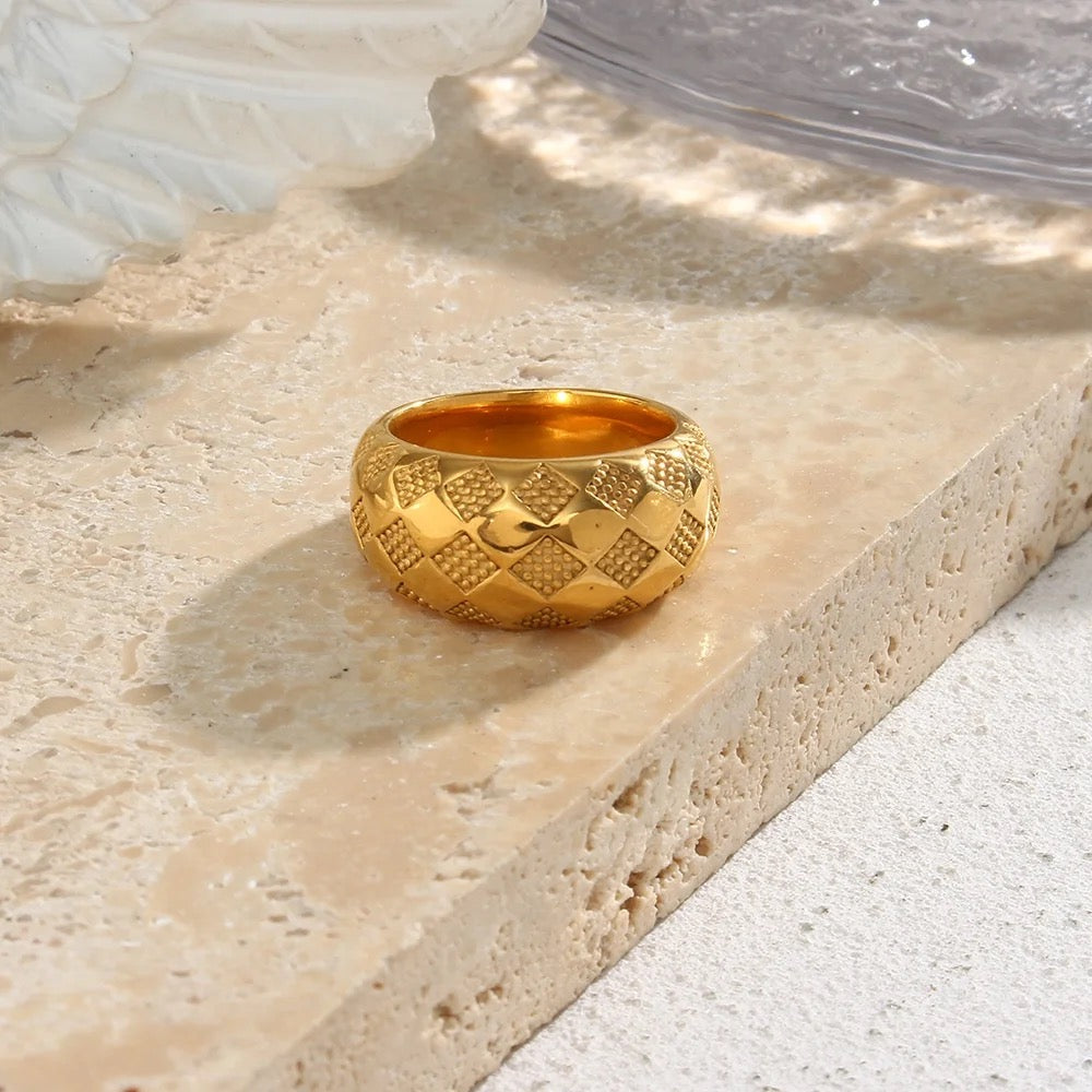 Textured Dome Ring