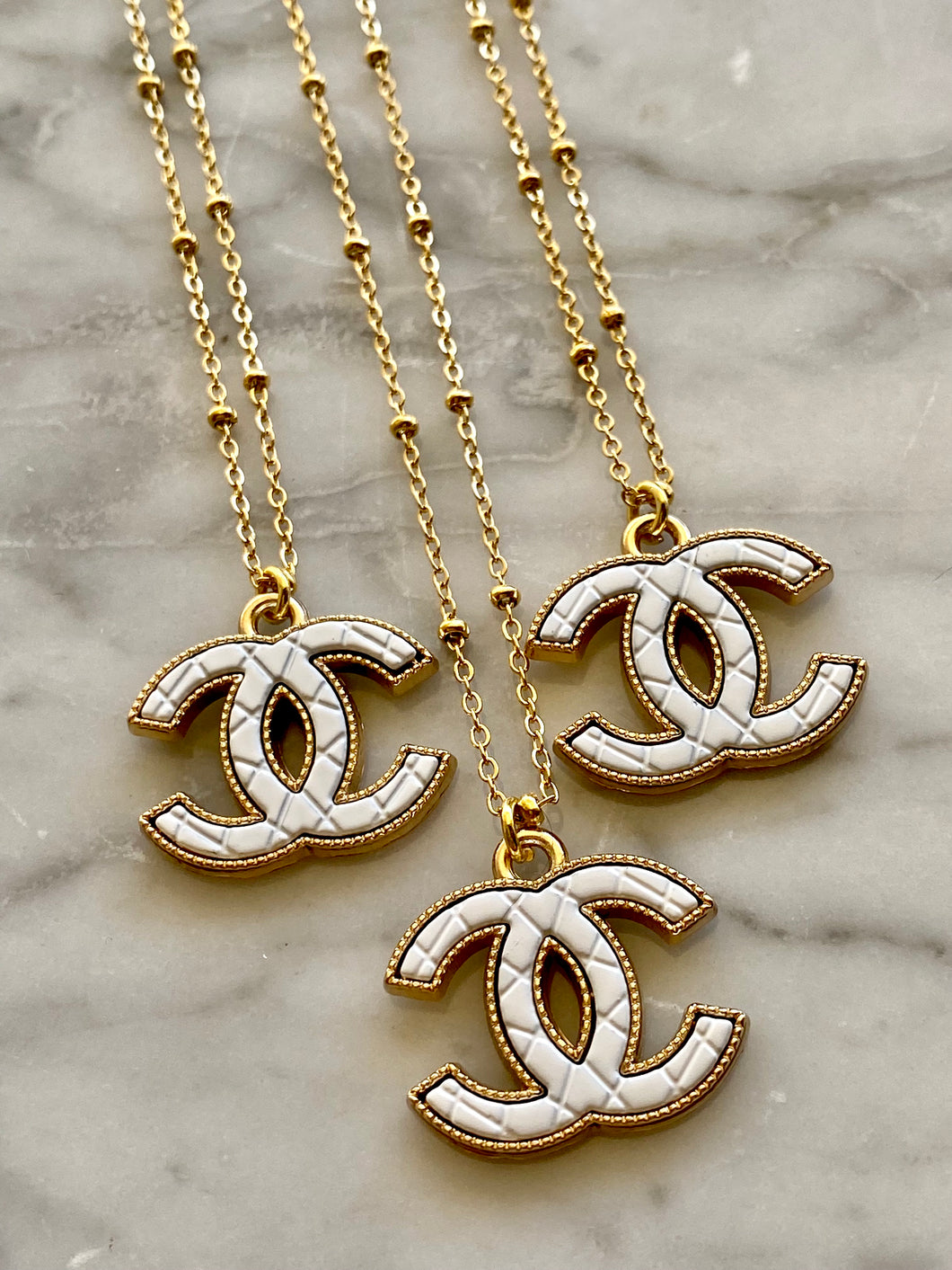 dainty chanel necklace